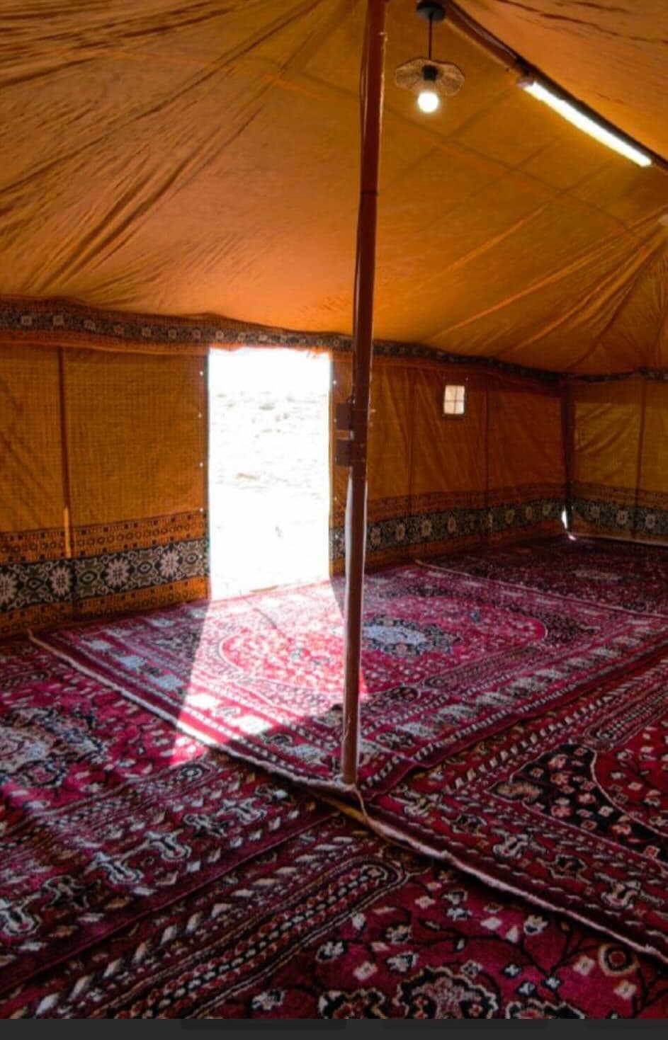 Un petit campement familial dans la réserve du roi Abdulaziz